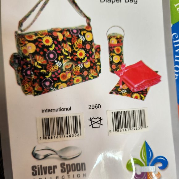 Diaper Bag NEW - Laminated Buckle Bag Fleur-De-Lis Baby Kalencom BNWT FAST SHIP - Picture 12 of 14